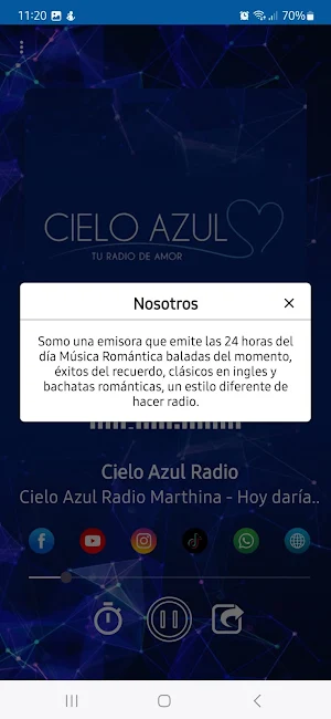 Cielo Azul Radio Screenshot 2