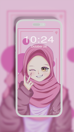 Hijab Girl Wallpaper Screenshot 1