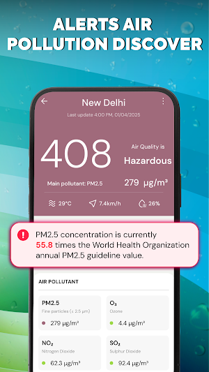 AIC: AQI Air Quality Tracker Screenshot 2