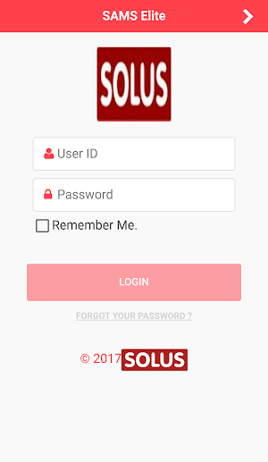 Solus SAMS Mobile Application Screenshot 1