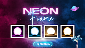 Twibbon Frame Neon Screenshot 0
