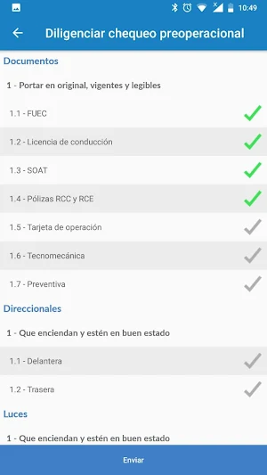 OnTrack Chequeo Screenshot 1