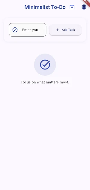 Minimalist Todo List Screenshot 3