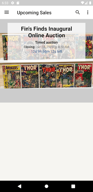 Fins auctions Screenshot 0