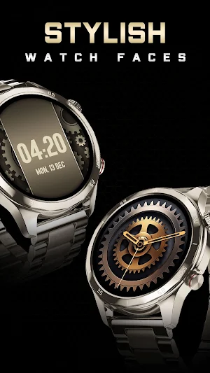 Gold Gears Live Watch Face Screenshot 2