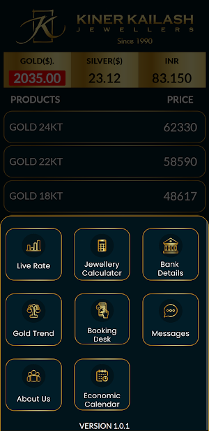 Kiner Kailash Jewellers Screenshot 1