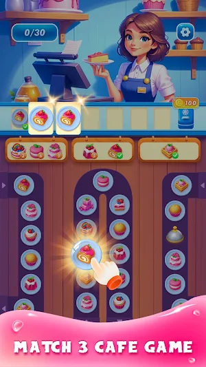 Crazy Cafe: Match 3 Screenshot 1