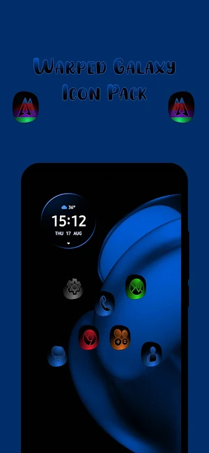 Warped Galaxy Icon Pack Screenshot 0
