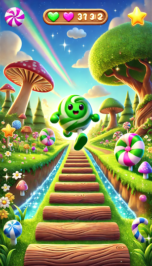 Run With Om Nom Screenshot 0