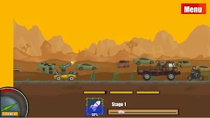Road Car Shooting Game Screenshot 0