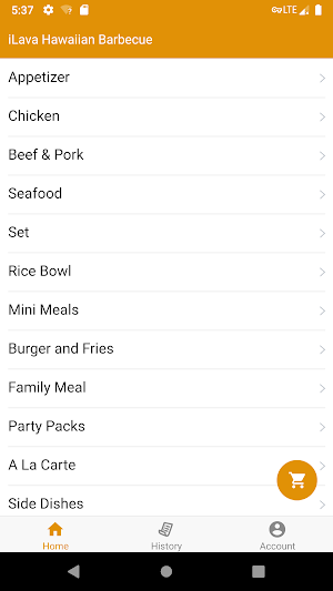 iLava Hawaiian Barbecue Screenshot 1