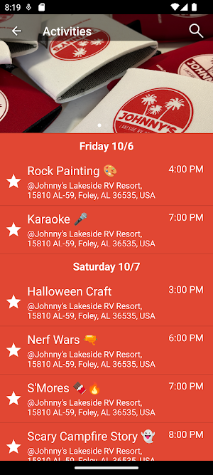 Johnny's Lakeside RV Resort Screenshot 1