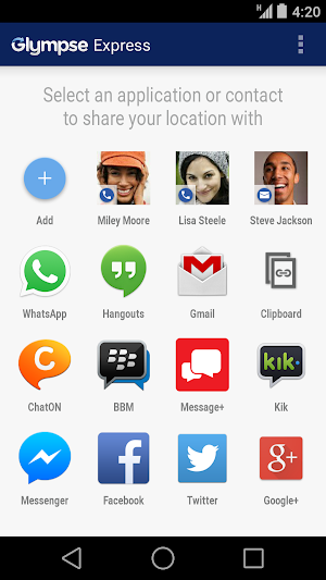 Glympse Express Screenshot 0