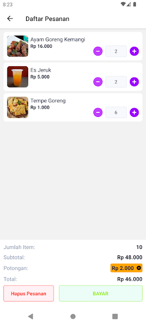 Mini Kasir Screenshot 2