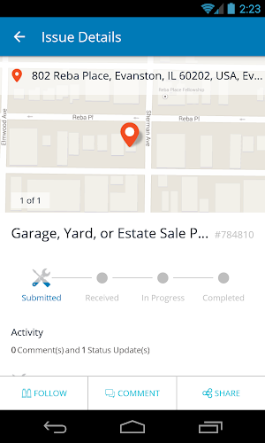 Evanston 311 Screenshot 1