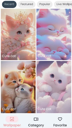 Cute Cat Wallpaper Screenshot 3