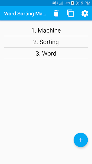 Word Sorting Machine Screenshot 0