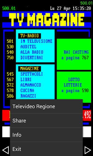 Teletext Ita Screenshot 2