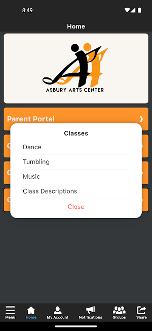 Asbury Arts Center Screenshot 2