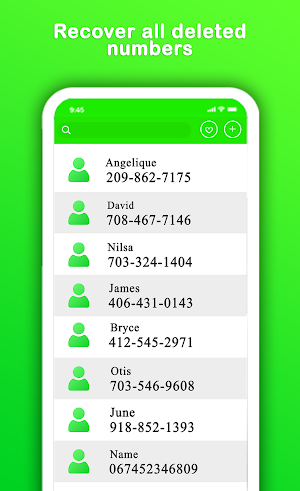 Recover Deleted Contacts Screenshot 2