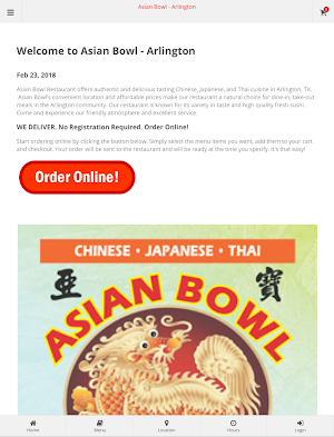 Asian Bowl Arlington Ordering Screenshot 3