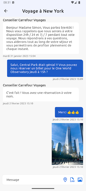 Conciergerie Carrefour Voyages Screenshot 1