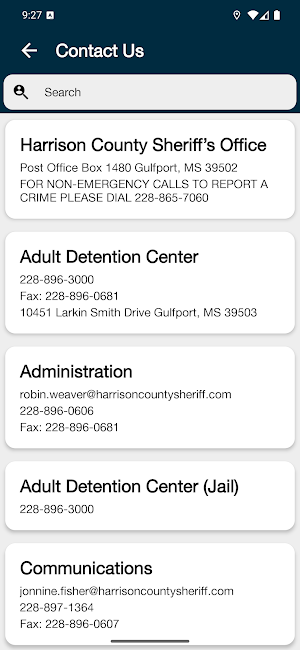 Harrison County Sheriff, MS Screenshot 1