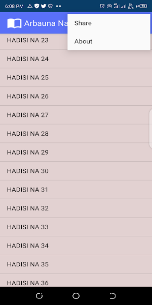 Fassarar Littafin Arbauna Nawawi- Arabic+Hausa Screenshot 1