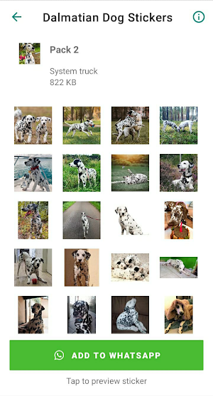 Dalmatian Dog Stickers Screenshot 1