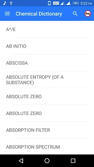 Chemical Dictionary Screenshot 1