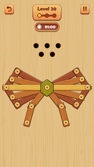 Wooden Nuts: Wood Nuts & Bolts Screenshot 1