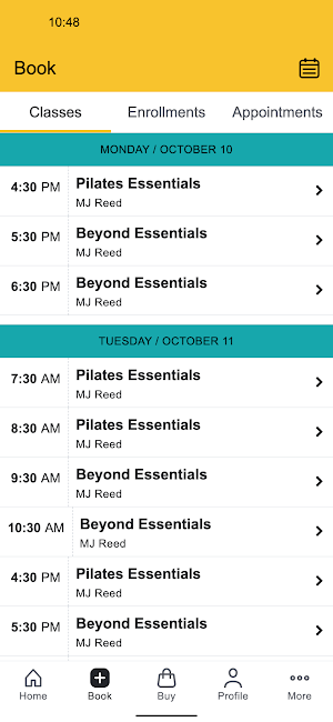 Solana Pilates Screenshot 1