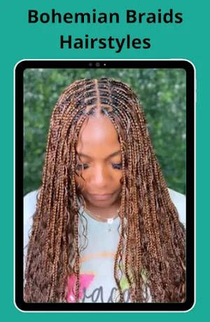 Bohemian Braids Hairstyles Screenshot 1