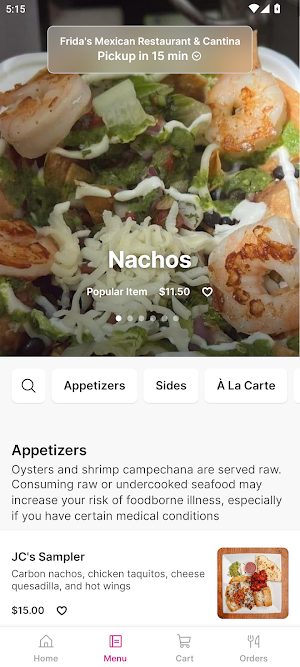 Frida's Mexican Restaurant Screenshot 1