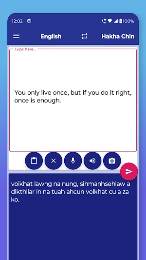 Hakha Chin English Translator Screenshot 2
