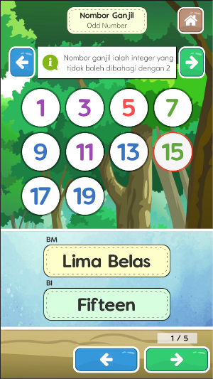 Belajar Nombor 123 Dwibahasa Screenshot 1
