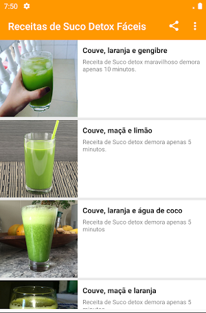 Receitas de Suco Detox Fáceis Screenshot 2