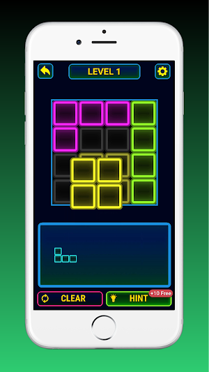 Color Glow Block Puzzle Game Screenshot 1