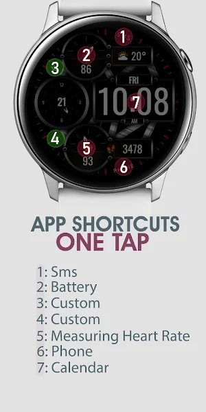Dream 105 - Digital Watch Face screenshot 7
