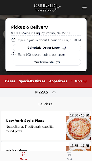 Garibaldi Trattoria Screenshot 1