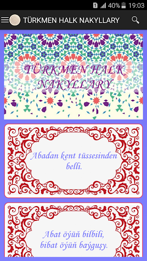 TÜRKMEN HALK NAKYLLARY Screenshot 0