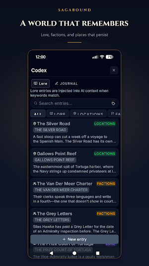 SagaBound - AI RPG Sandbox Screenshot 1