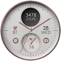 White Rose Gold watch face