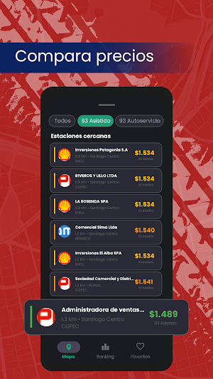 Precio Bencina Chile Screenshot 2