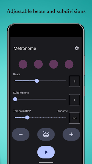 Pro Metronome Beats and Tempo Screenshot 2
