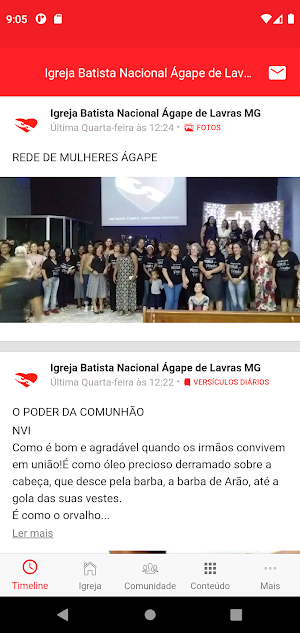 Igreja Batista Nacional Ágape de Lavras MG Screenshot 0