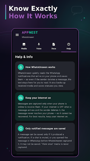 WhatsUnseen Screenshot 3