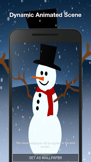 Snowman Live Wallpaper Screenshot 1