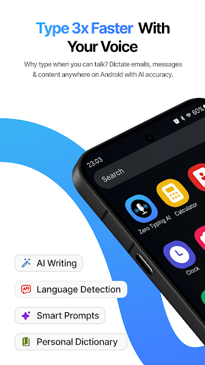 Zero Typing AI: Voice to Text Screenshot 1