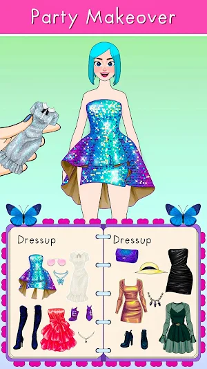 DIY Paper Doll Dress Up Games Screenshot 1